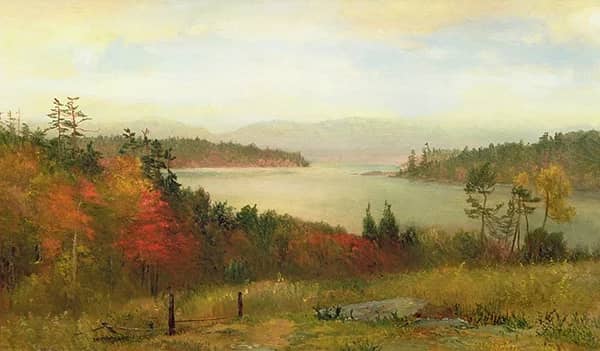 Raquette Lake 1869 by Homer Dodge Martin | Oil Painting Reproduction