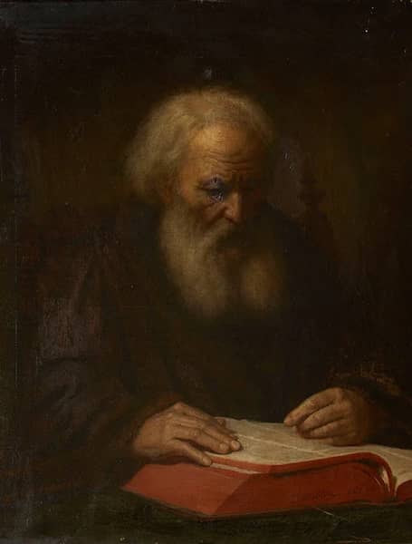Saint Jerome Reading a Book 1861 | Oil Painting Reproduction