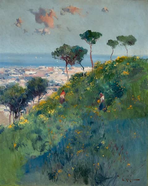 Barcelona Seen from Tibidabo | Oil Painting Reproduction