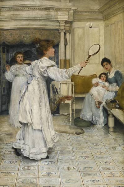 Battledore and Shuttlecock | Oil Painting Reproduction