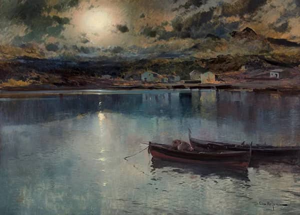 Port Lligat 1886 by Eliseo Meifren Roig | Oil Painting Reproduction