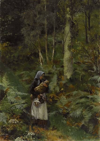 With a Babe in the Woods | Oil Painting Reproduction