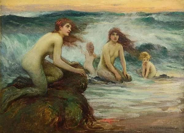 The Bathers by William Arthur Breakspeare | Oil Painting Reproduction