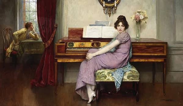 The Reluctant Pianist | Oil Painting Reproduction