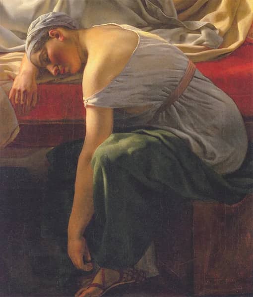 A Sleeping Woman in Antique Garment | Oil Painting Reproduction