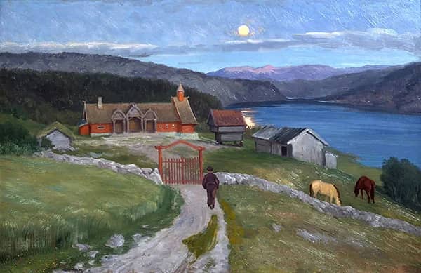 At Long Last He Came to a Great Farm | Oil Painting Reproduction