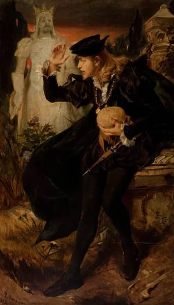 Hamlet's Vision 1893 by Pedro Americo | Oil Painting Reproduction