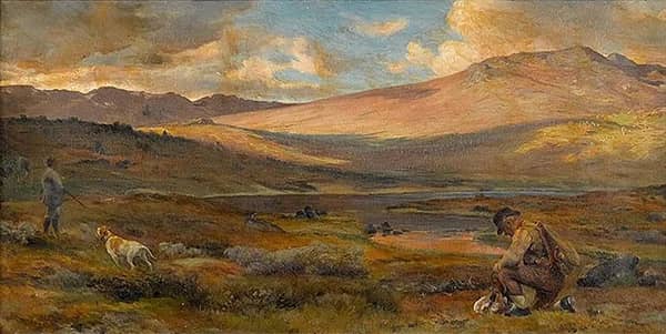 Hunters Setting Off by Christian Skredsvig | Oil Painting Reproduction