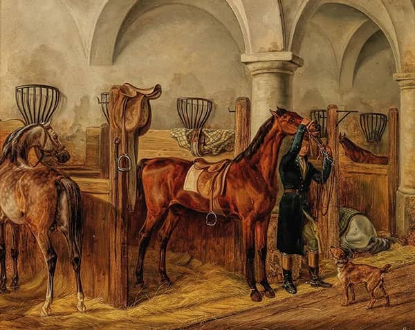 Ready to Ride Out 1826 by Albrecht Adam | Oil Painting Reproduction