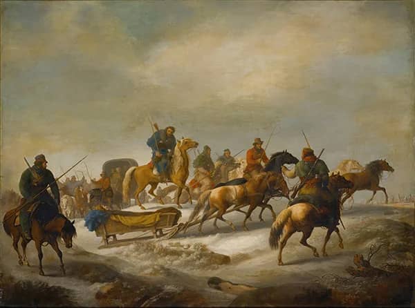 The Rescue of Count Munnich by Albrecht Adam | Oil Painting Reproduction