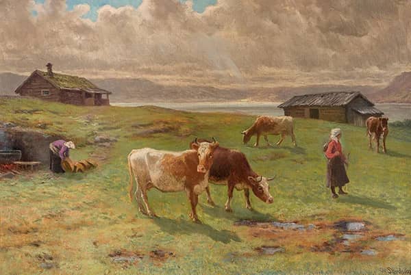 Morning after Rain Holmvassbu | Oil Painting Reproduction