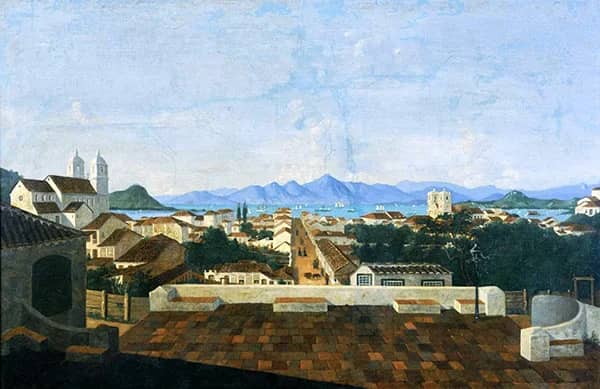 Partial View of the City of Nossa Senhora do Desterro 1847 | Oil Painting Reproduction