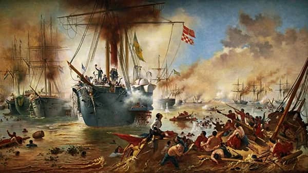 The Battle of Riachuelo by Victor Meirelles | Oil Painting Reproduction