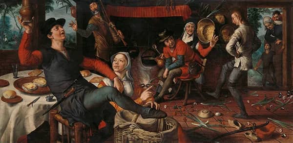 The Egg Dance 1552 by Pieter Aertsen | Oil Painting Reproduction