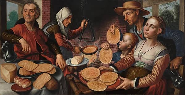 The Pancake Bakery by Pieter Aertsen | Oil Painting Reproduction