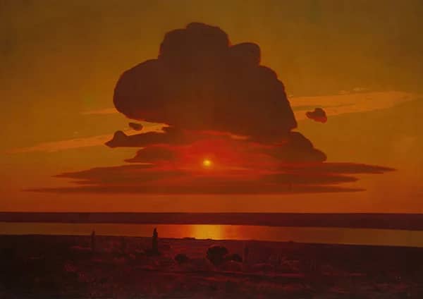 Red Sunset on the Dnieper by Arkhip Kuindzhi | Oil Painting Reproduction