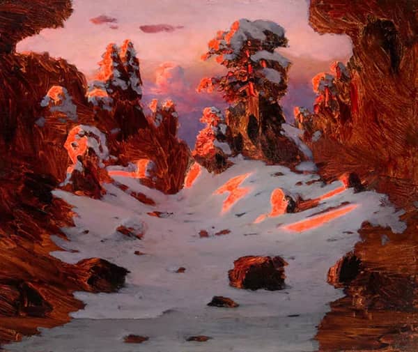 The Effect of Sunset 1900 by Arkhip Kuindzhi | Oil Painting Reproduction