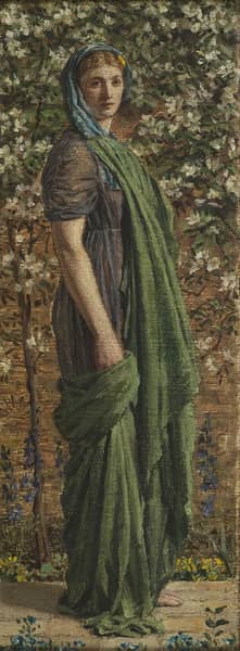 A Flower Walk by Albert Joseph Moore | Oil Painting Reproduction