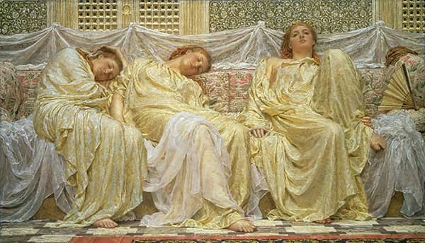 Dreamers 1882 by Albert Joseph Moore | Oil Painting Reproduction