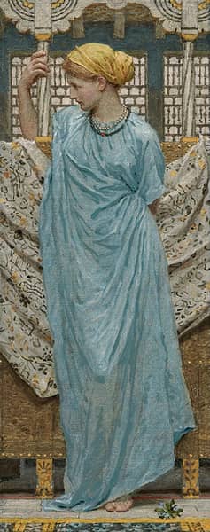 Forget Me Nots 1879 by Albert Joseph Moore | Oil Painting Reproduction