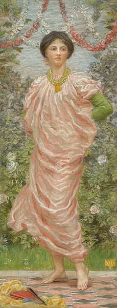 Roses c1885 by Albert Joseph Moore | Oil Painting Reproduction