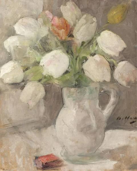 Still Life with Tulips by Beatrice How | Oil Painting Reproduction