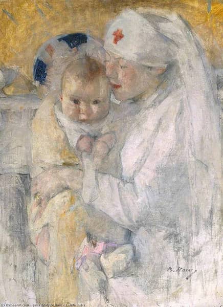 The Nurse by Beatrice How | Oil Painting Reproduction