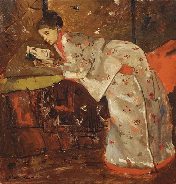 Woman in a Japanese Kimono | Oil Painting Reproduction