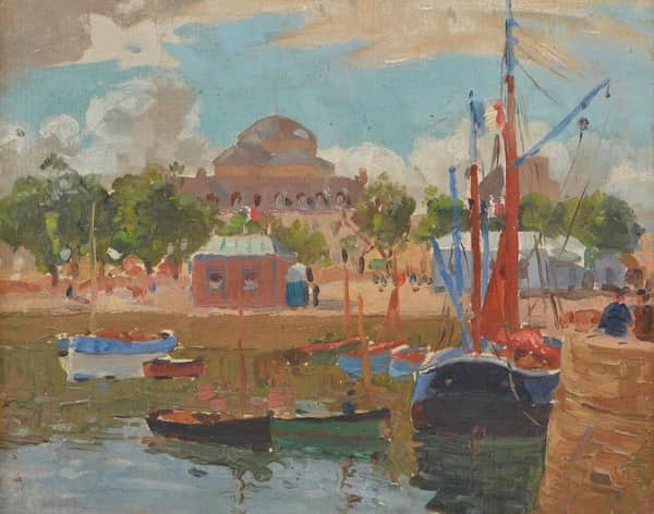Pavilion by the River c1930 | Oil Painting Reproduction