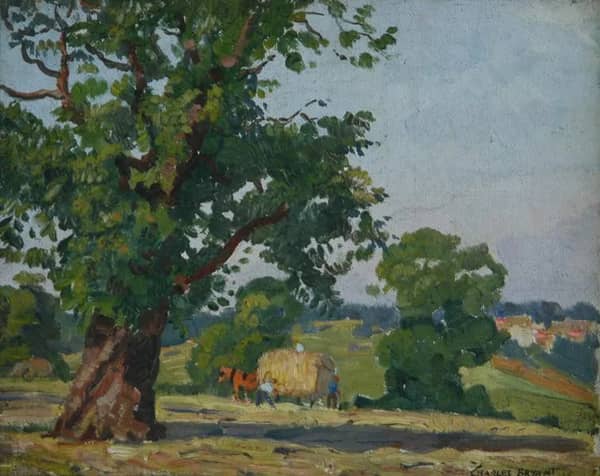 Harvest Scene by Charles David Jones Bryant | Oil Painting Reproduction