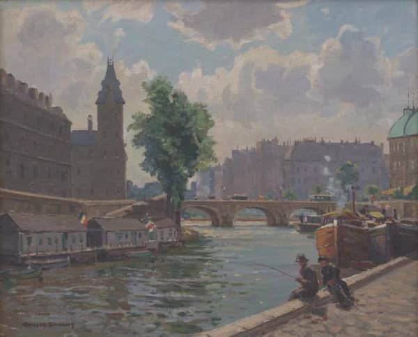 The River Seine by Charles David Jones Bryant | Oil Painting Reproduction