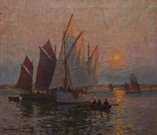 Twilight Moon by Charles David Jones Bryant | Oil Painting Reproduction