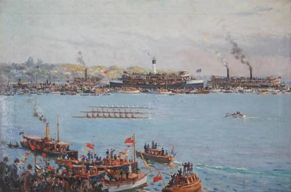 Rowing Regatta by Charles David Jones Bryant | Oil Painting Reproduction