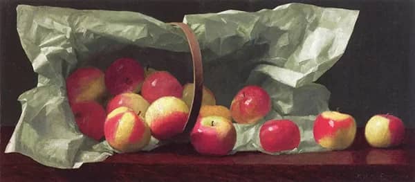 The Apples in the Basket by William McCloskey | Oil Painting Reproduction