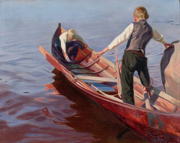 Boat Trip 1910 by Oskari Paatela | Oil Painting Reproduction