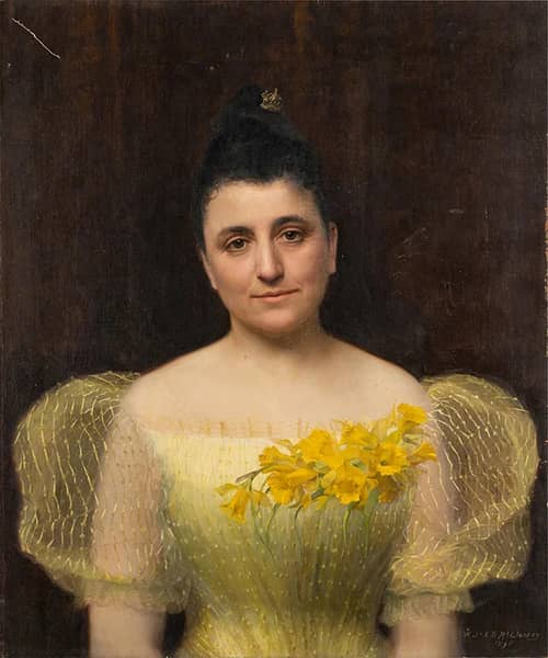 Portrait of Alberta Binford 1895 | Oil Painting Reproduction
