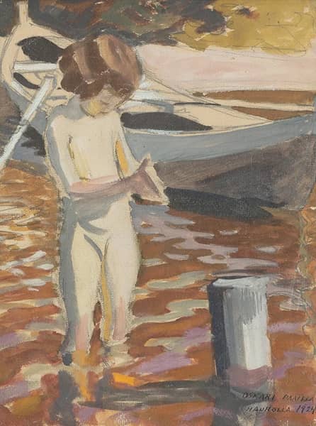 In the Strand Water 1924 by Oskari Paatela | Oil Painting Reproduction