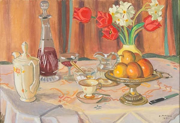 Tulips and Daffodils by Oskari Paatela | Oil Painting Reproduction