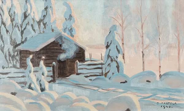 Winter 1940 by Oskari Paatela | Oil Painting Reproduction