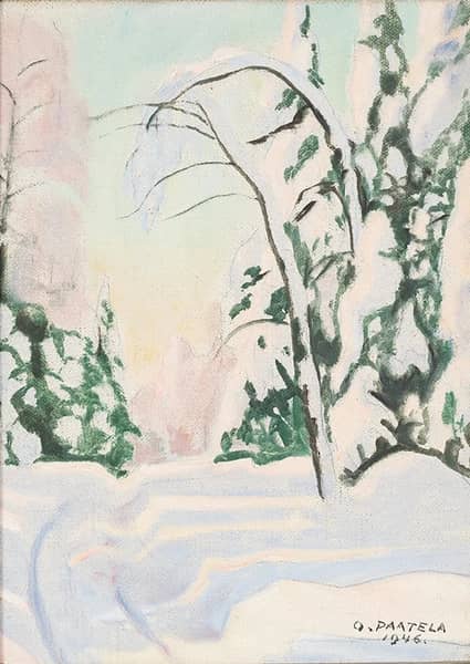 Winter Landscape by Oskari Paatela | Oil Painting Reproduction