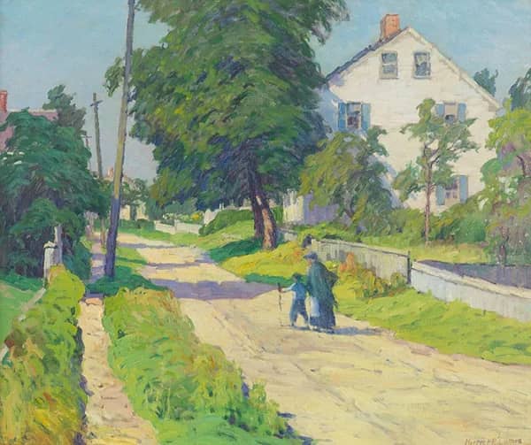 Back Street Rockport by Harriet Randall Lumis | Oil Painting Reproduction