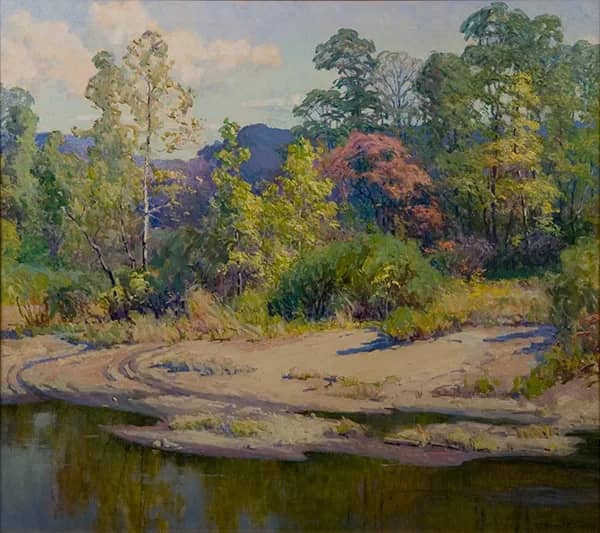 Stream Crossing by Harriet Randall Lumis | Oil Painting Reproduction