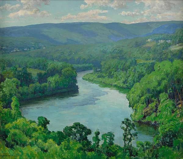 The River Springfield Massachusetts | Oil Painting Reproduction