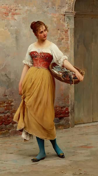 A Good Catch 1894 by Eugene de Blass | Oil Painting Reproduction