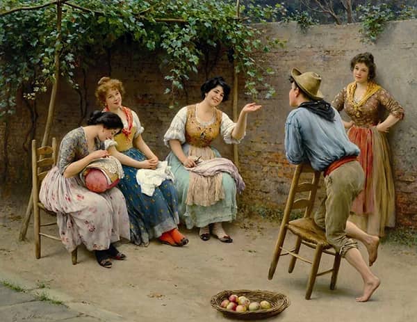 Chat 1905 by Eugene de Blass | Oil Painting Reproduction