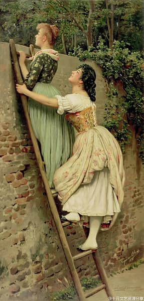 Curiosity 1892 by Eugene de Blass | Oil Painting Reproduction