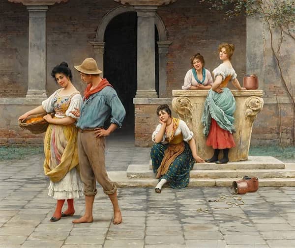 No Love Without Envy 1901 by Eugene de Blass | Oil Painting Reproduction