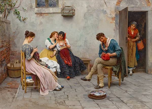 Secrets by Eugene de Blass | Oil Painting Reproduction