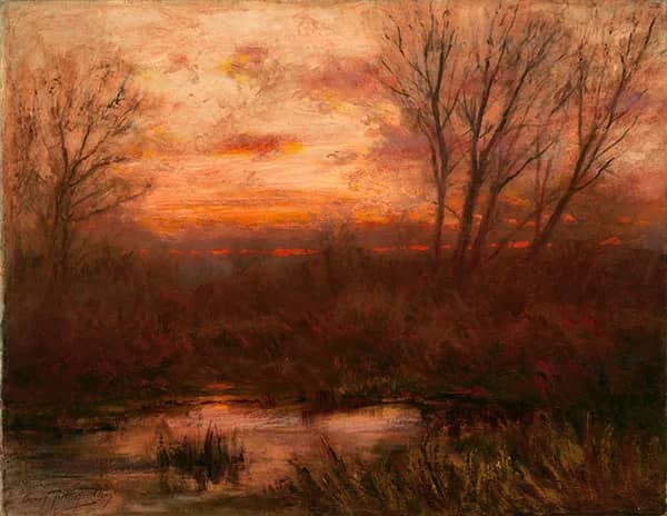 Autumn Sunset by Charles Partridge Adams | Oil Painting Reproduction