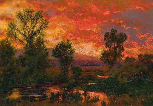 The End of the Day Vicinity of Golden | Oil Painting Reproduction